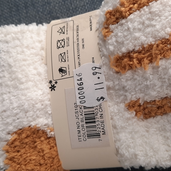 Cat Paw Foot Socks Sox Sock Fuzzy Soft Slipper Thick Warm Cozy Unisex Kids Child - Picture 5 of 5